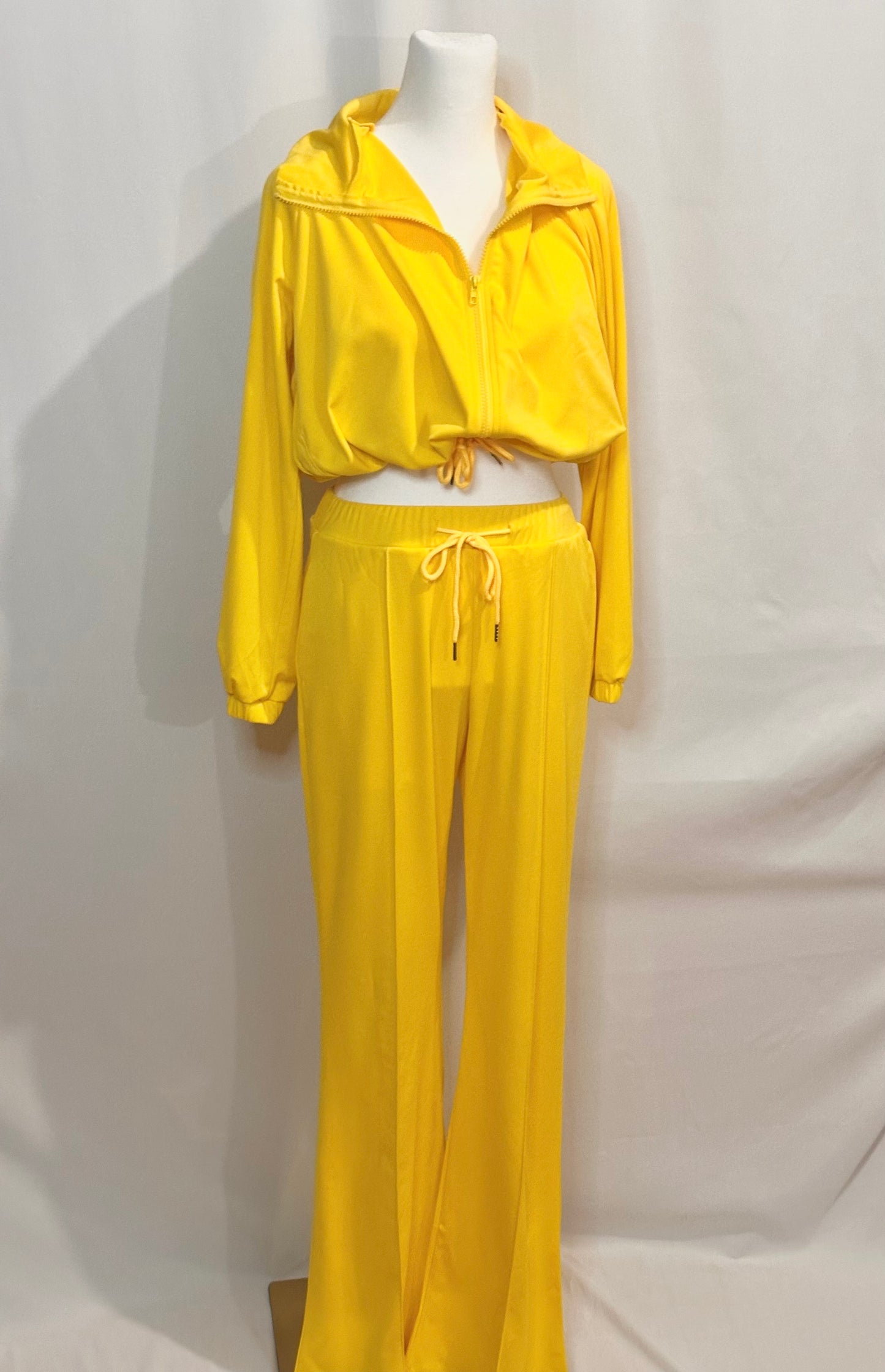 YELLOW 2 PIECE PANTS SET